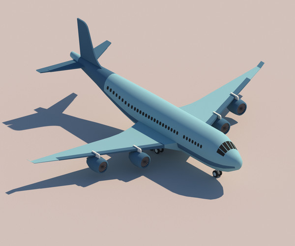 ArtStation - Cartoon Low Poly Airplane Package | Game Assets