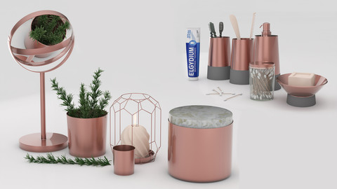 Bathroom Accessories copper 1