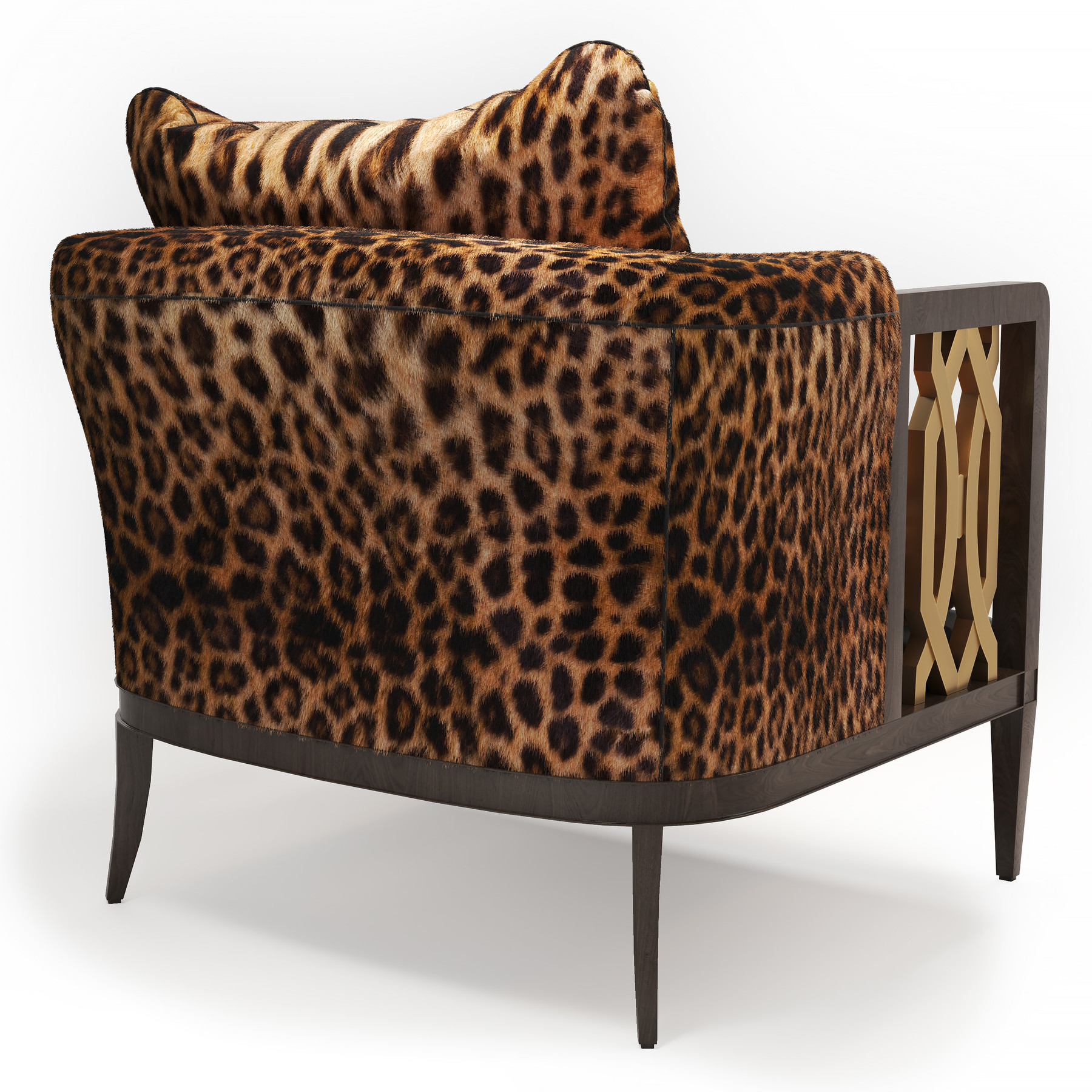 leopard club chair