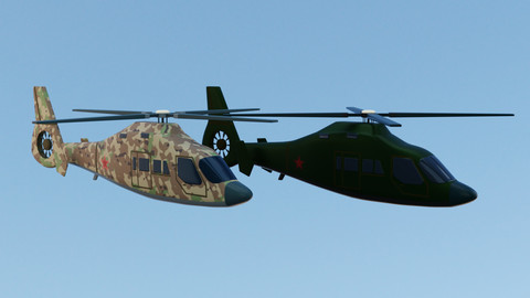 Cartoon Helicopter