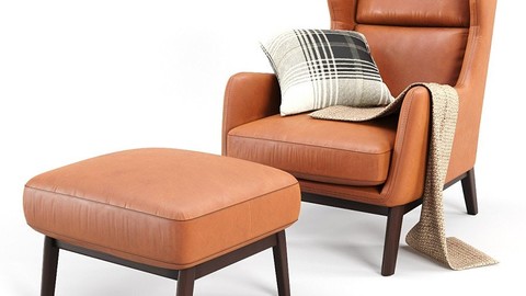 Ryder Leather Chair (Vray)