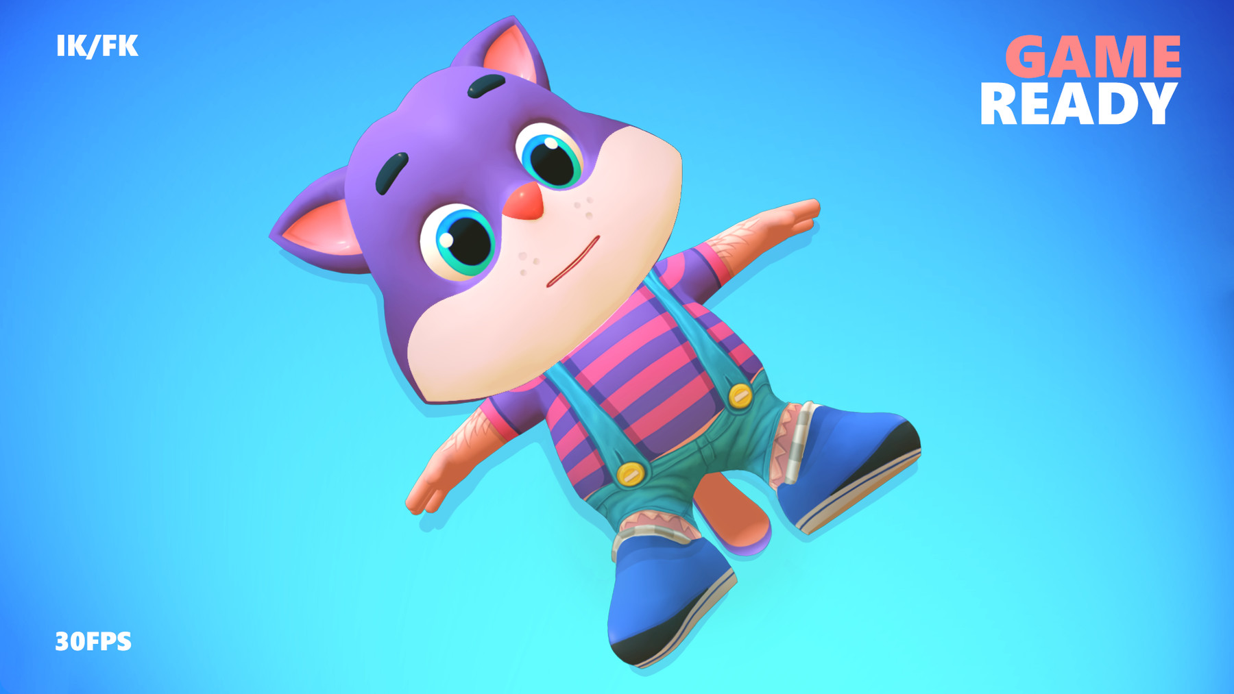 ArtStation - Cat Kitty Animated Rigged | Game Assets