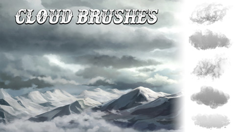 Photoshop Cloud Brushes