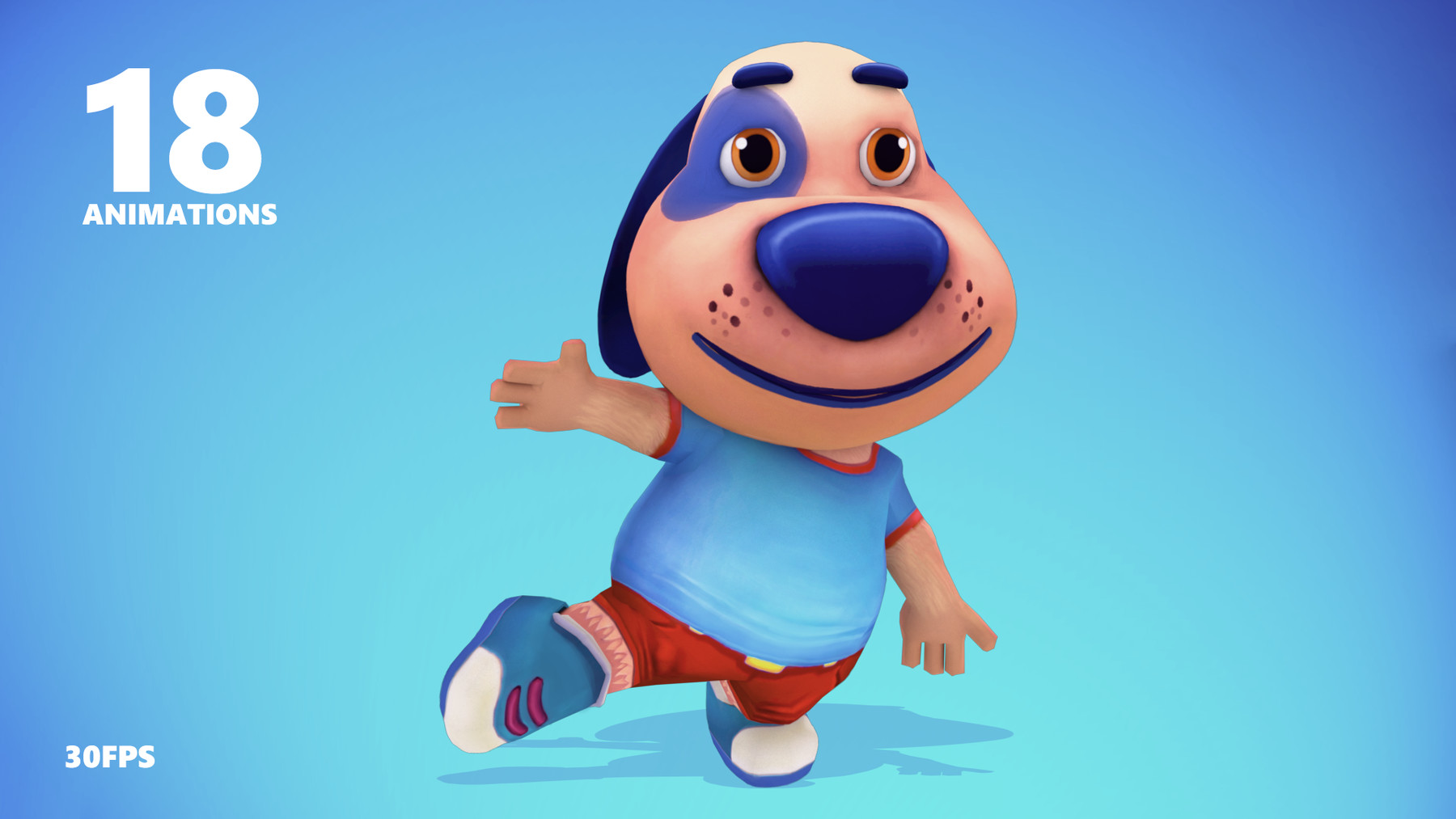 ArtStation - Dog Low poly Animated | Game Assets