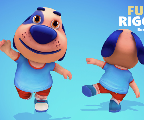 ArtStation - Dog Low poly Animated | Game Assets