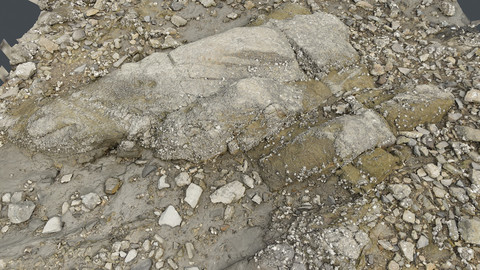 Photoscan_Beach Rock_0069_only HighPoly Mesh (16K Texture)