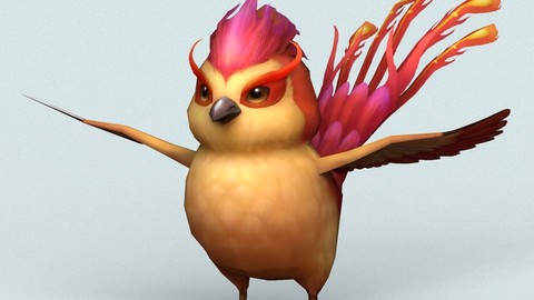 Fantasy Love Bird 3D Model