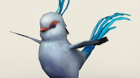 Fantasy Singing Bird 3D Model