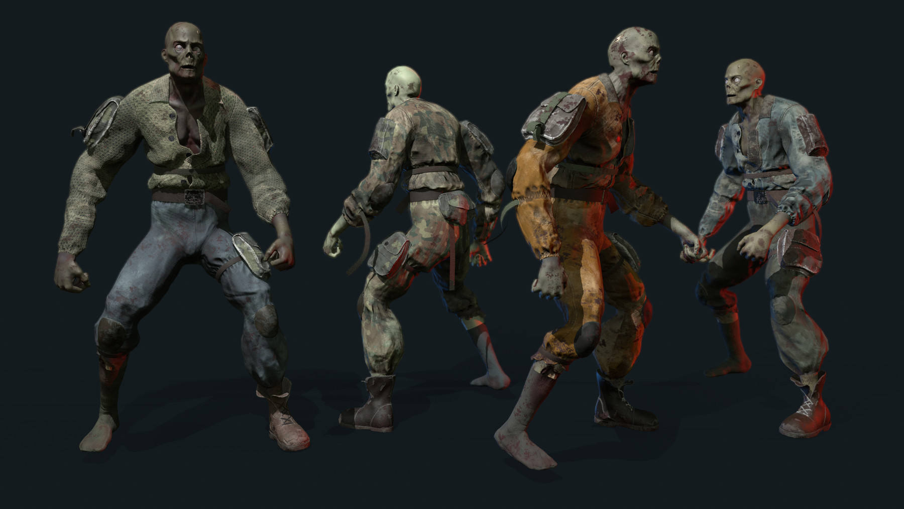 ArtStation - Horror <b>zombie</b> Game Assets.