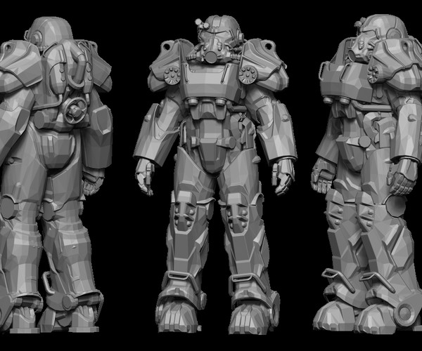 ArtStation - T-60 Power Armor | Resources