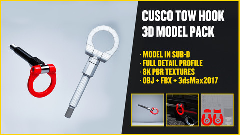 CUSCO TOW HOOK 3D Model