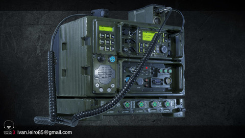 Prop Military Radio AAA Game Ready