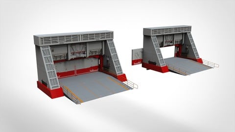 antinuclear gate with a ramp