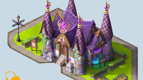 魔法店建筑PSD源文件