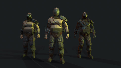 Big gladiator with 3 skins