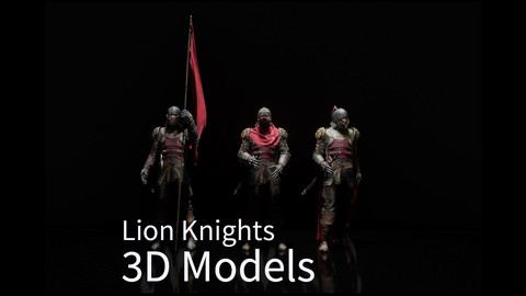 Lion Knights 3D Models