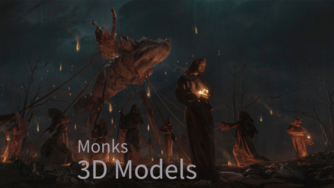 Monk 3D Models