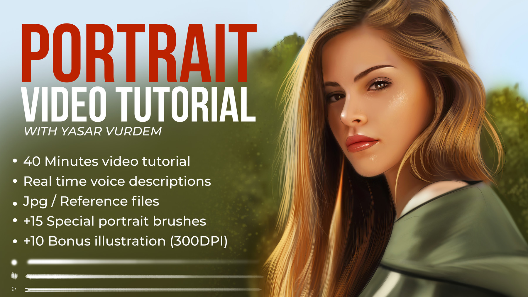 Artstation - Portrait Painting In Photoshop Video Tutorial 