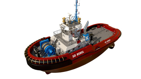 Tugboat ASD 2810 red