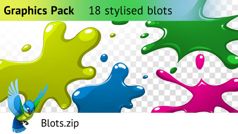 Graphics Pack—18 Blots