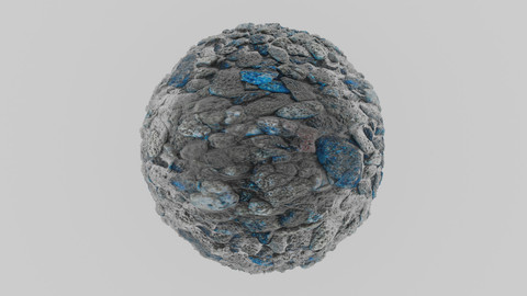 Grey and Blue Metallic Gravel Texture