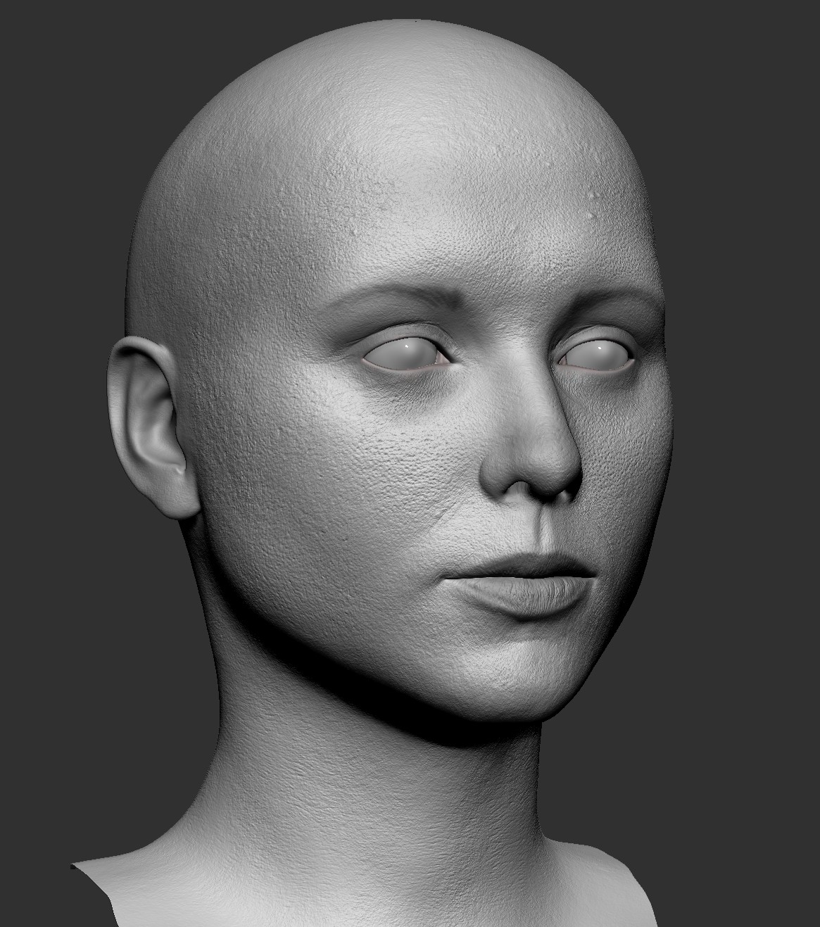 ArtStation - Woman Head Base mesh 3D model | Game Assets