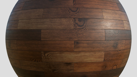Wood floor planks PBR material 4K Free