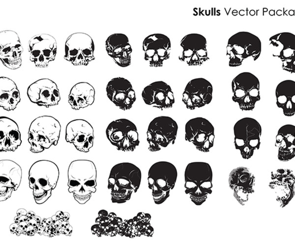 ArtStation - Skulls Vector Package | Game Assets