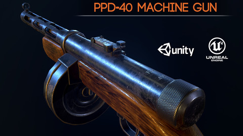 PPD40 soviet ww2 machine gun