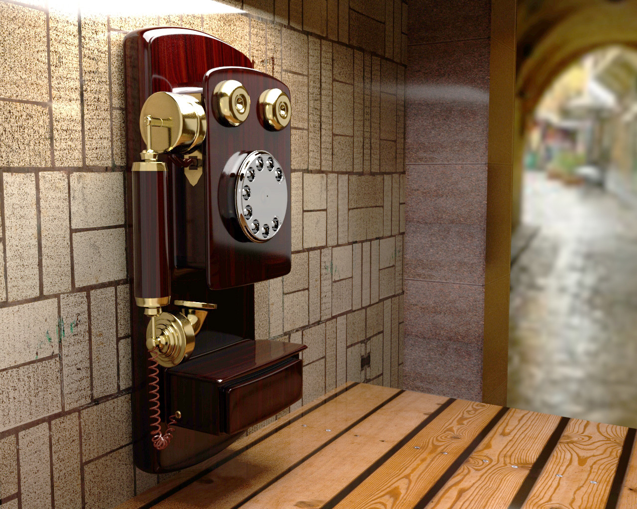 ArtStation Wall Mounted Retro Phone Resources