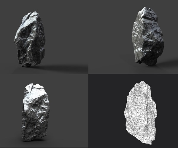 ArtStation - Snowy Rock Collection 004 | Game Assets