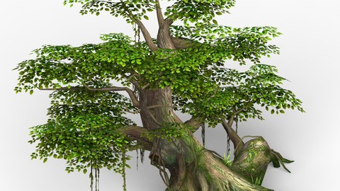 Game Ready Fantasy Tree 01