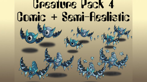 Creature Pack 4 Comic + Semi-Realistic