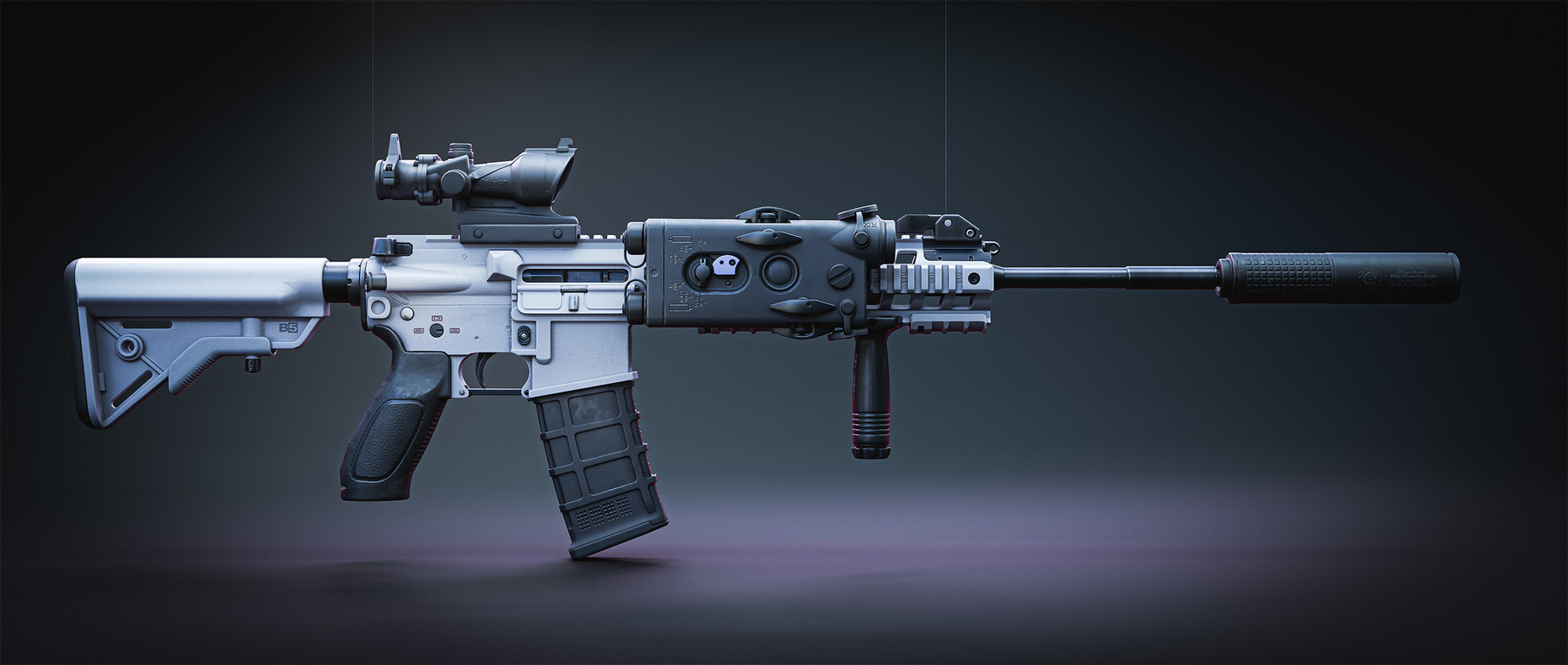 ArtStation - Arctic - White SIG 516 with 