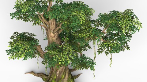 Game Ready Fantasy Tree 09