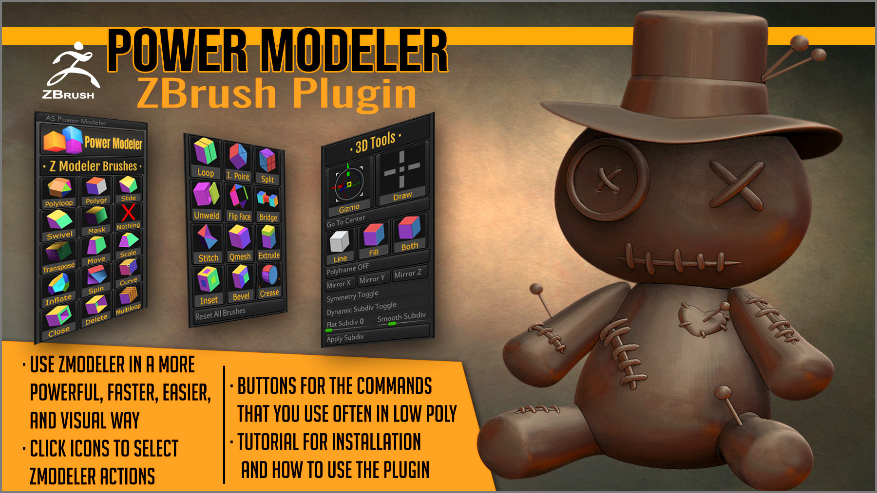 how to zbrush plug in