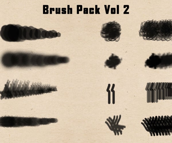 Artstation Photoshop Brush Pack Vol 2 Brushes