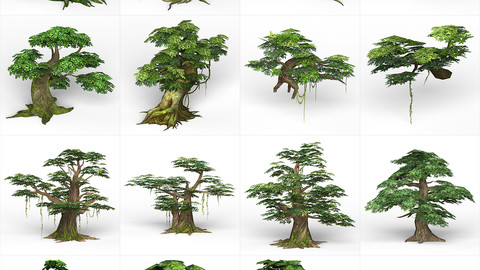 Game Ready Fantasy Tree Collection