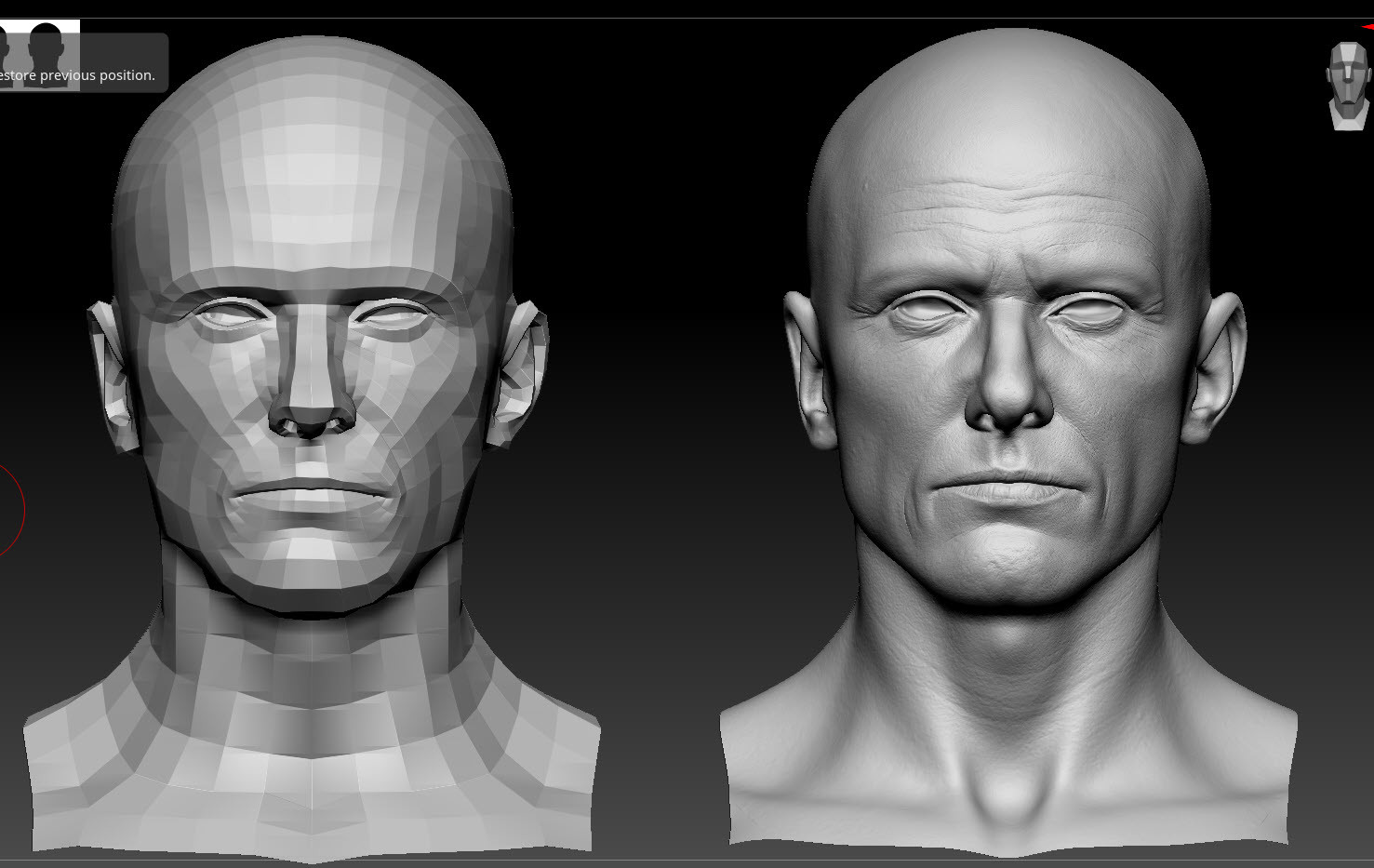 ArtStation - Male head. Game ready. | Game Assets