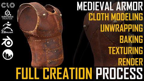 TUTORIAL. Medieval Armor Full Creation Process.