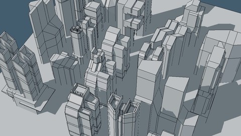 Futuristic architecture set 16