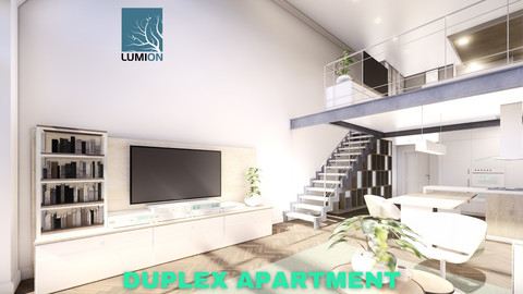 Modern Duplex Apartment Scene - Lumion