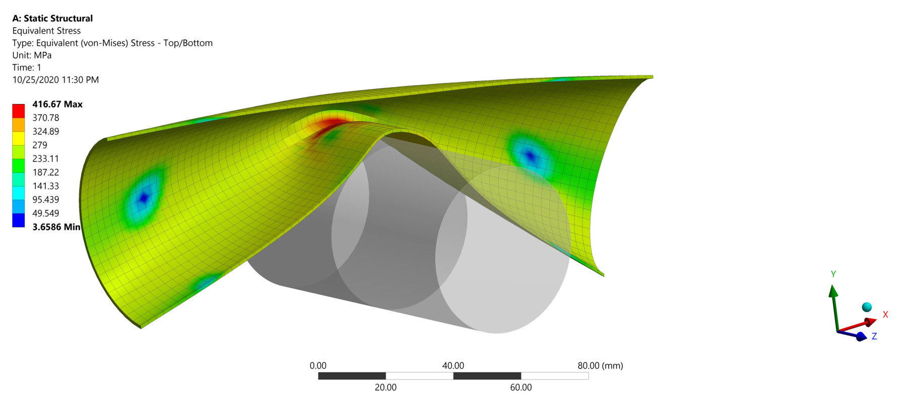 ArtStation - Ansys Nonlinear Pipe Bending | Resources