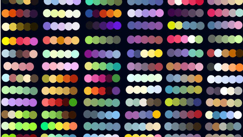 Color Palette 70 for Clip Studio Paint and Ex