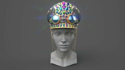 Captain hat with google