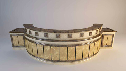 Reception Counter 3D model