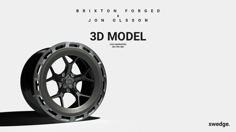 Brixton Forged x Jon Olsson Wheel Rim // 3D Model