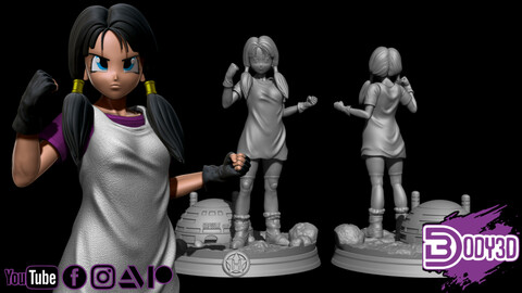 Videl 1-6 Scale - Dragon Ball