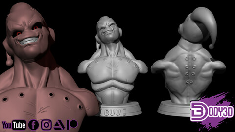 Super Buu Bust 1-1 Scale - Dragon Ball