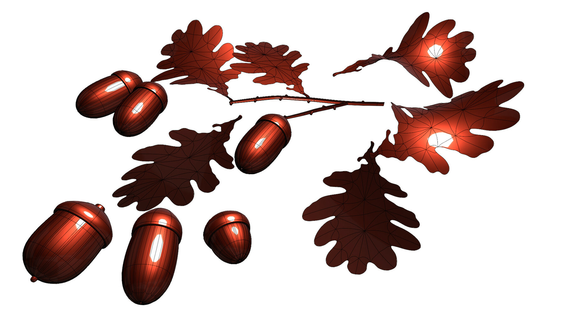 632 Acorns Illustration Two Vector Images, Stock Photos, 3D objects, &  Vectors